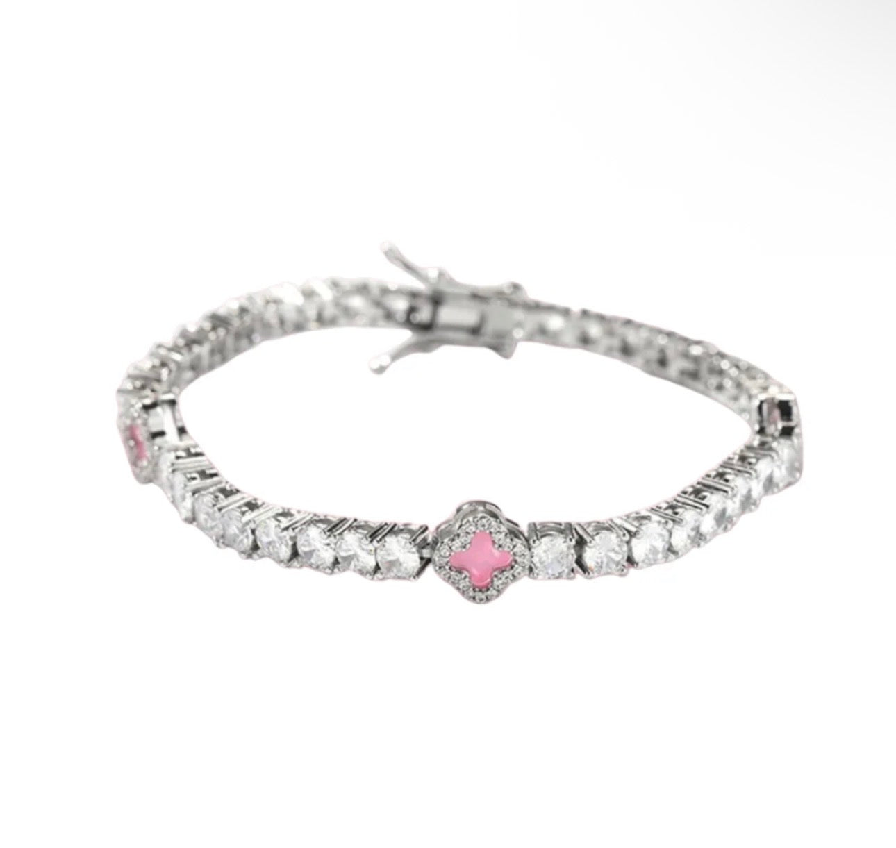 Pink tennis van cleef
