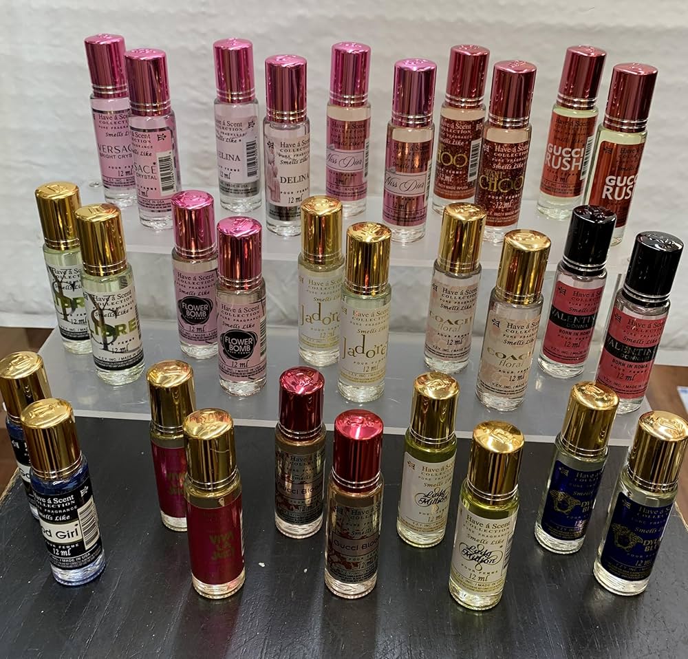 Perfume roll on oils